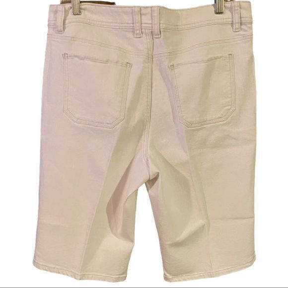 St.‎ John's Bay Women's Bermuda Shorts White Size 14 - Picture 2 of 4